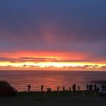 Summer sunset at Gwenvor beach in West Cornwall