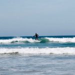 Surfing Gwithian in Cornwall