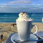 hot choc on Porthmeor