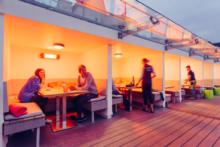 Porthmeor Cafe sunset