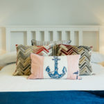 Double Bed and cushions in 1 The Elms in St Ives