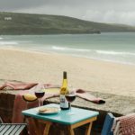 Sea views from the balcony that adjoins Porthmeor beach in St Ives at 6 Barnaloft.