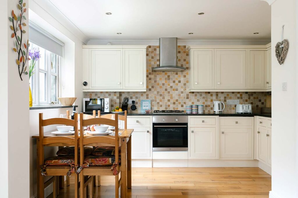 Kitchen and dining area in Lowenna, Penzance