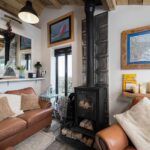 Trowan Garden Room Living Area with Woodburner