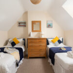 Oystercatcher twin room top floor bedroom