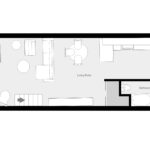 24 Piazza floor plan. Lower level.